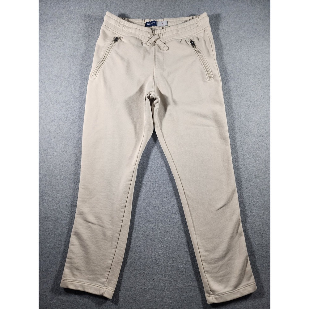 Old Navy Men's Joggers, M, Tan/Beige, Zipper Pockets, 31x29, Sweatpants